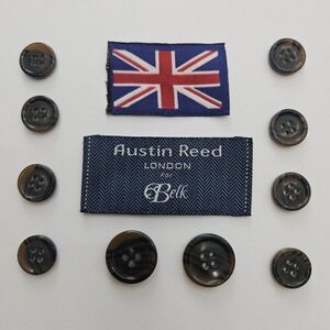 Austin Reed Brown Swirl Suit Blazer Button Replacement Set of 10 Sewing Crafting